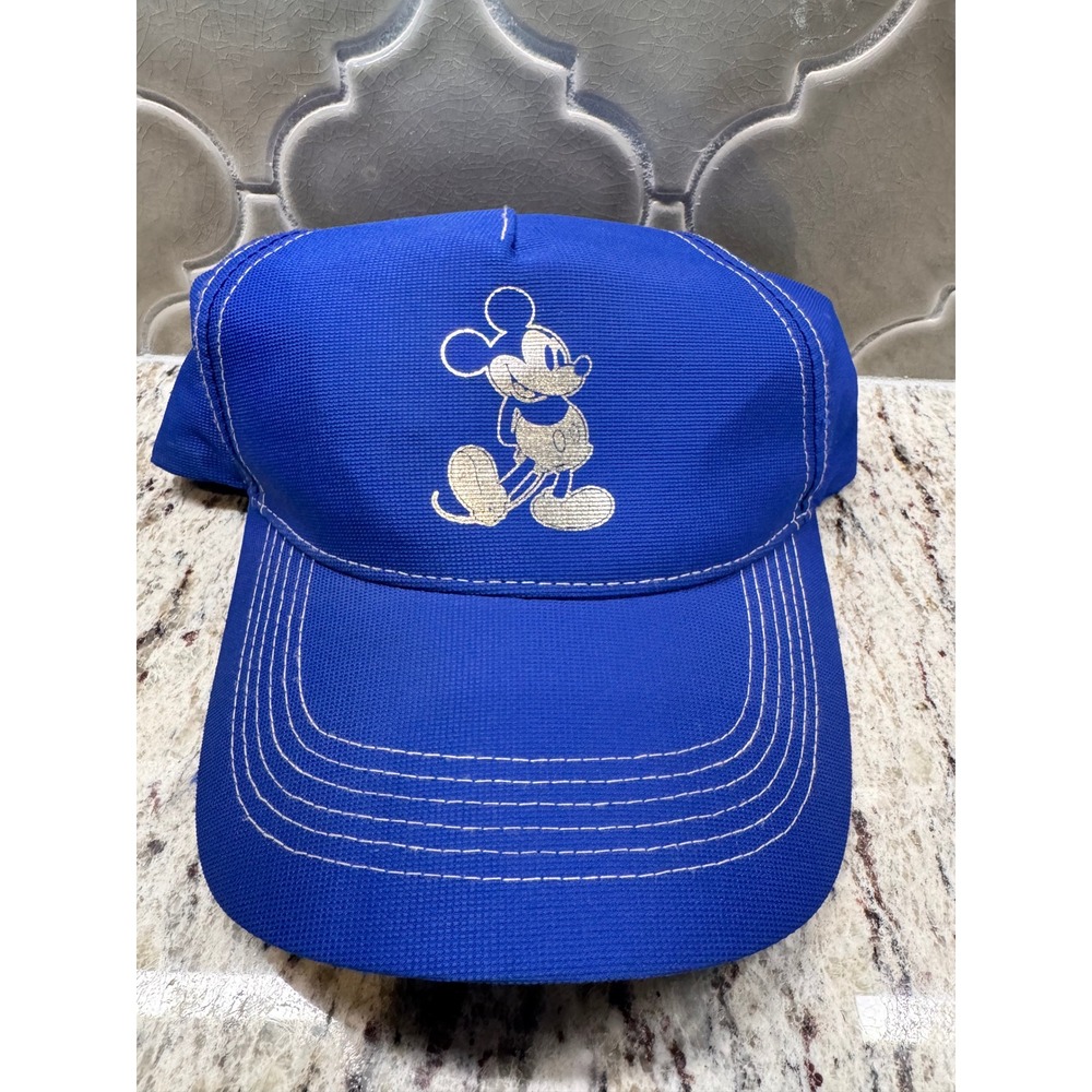 Royal Blue Disney Mickey Mouse Wishes Come True Adult Baseball Cap OS
